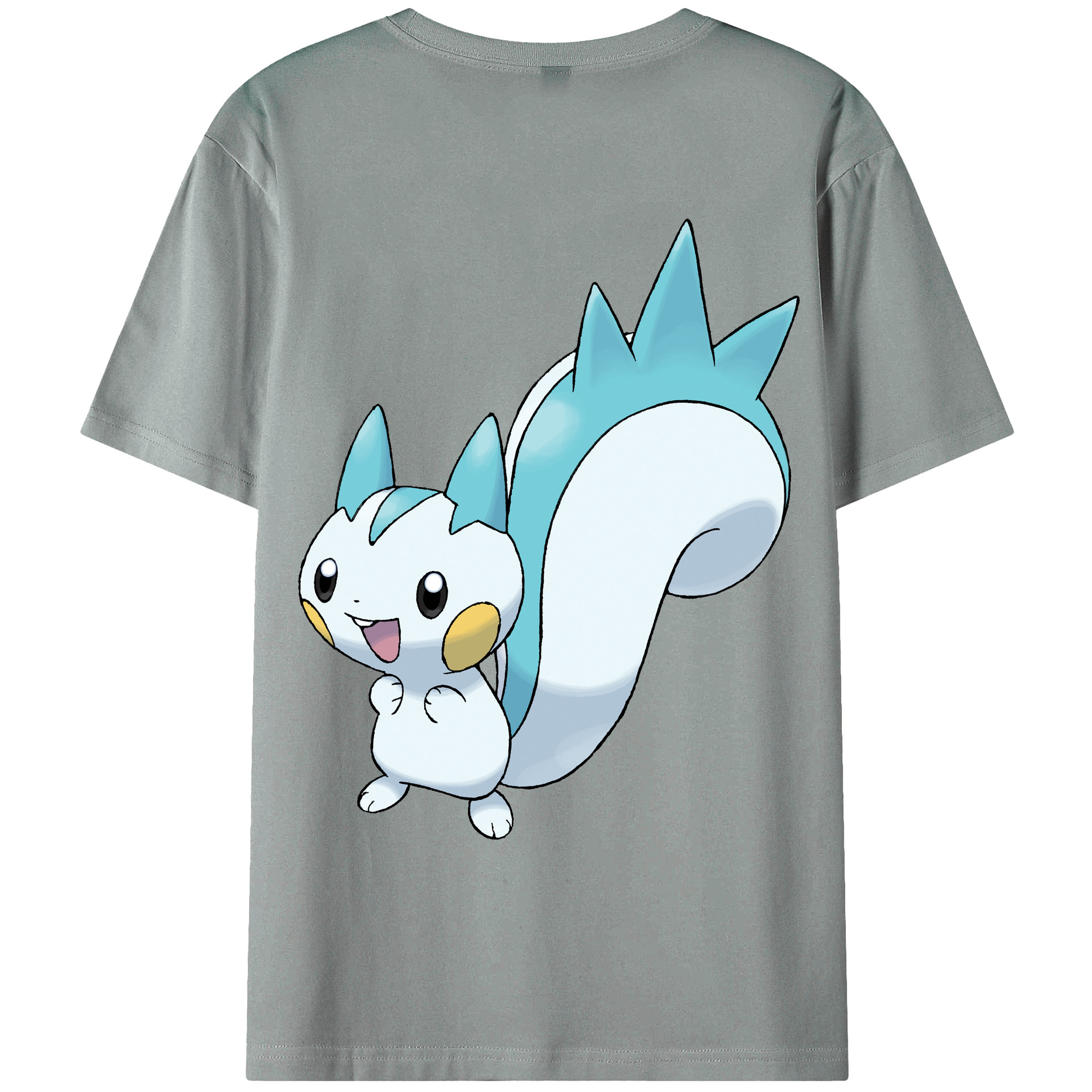 （画像用） ポケットモンスター Pokémon 綿100％ メンズ半袖Tシャツ（バックプリント） 通気性